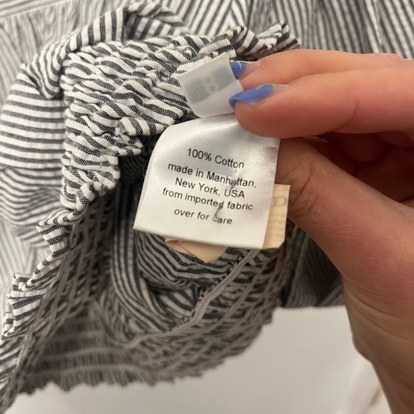 Rachel Comey Delirium top puff-sleeve seersucker// off the shoulder// size M - Picture 6 of 10